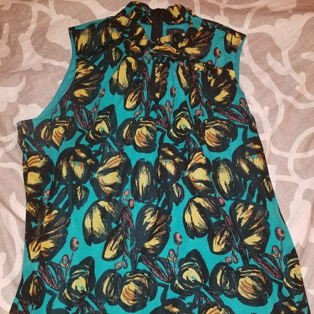 Worthington 2X Sleeveless Bold Blouse